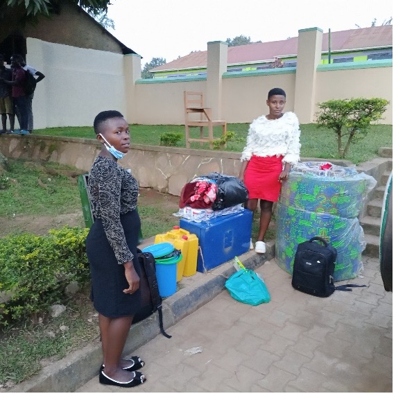 Getrude and Emmanuella reporting to vocation school